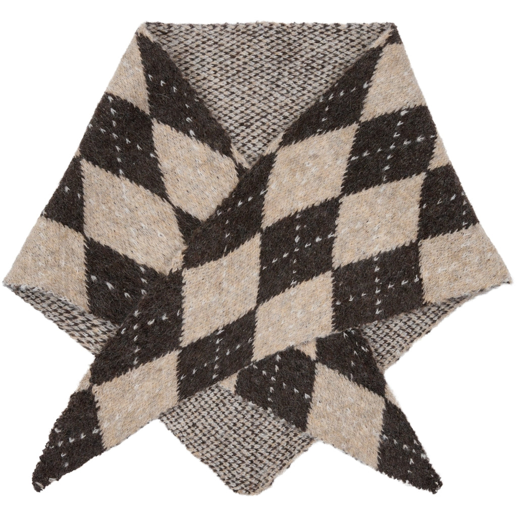 MARTA DU CHATEAU Marta du Chateau dam Scarf MdcMaxi BA-3512 Scarf Coffee/Taupe