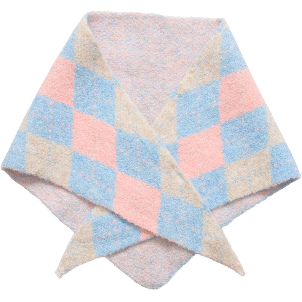 MARTA DU CHATEAU Marta du Chateau dam Scarf MdcMaxi BA-3512 Scarf Light Blue/Pink