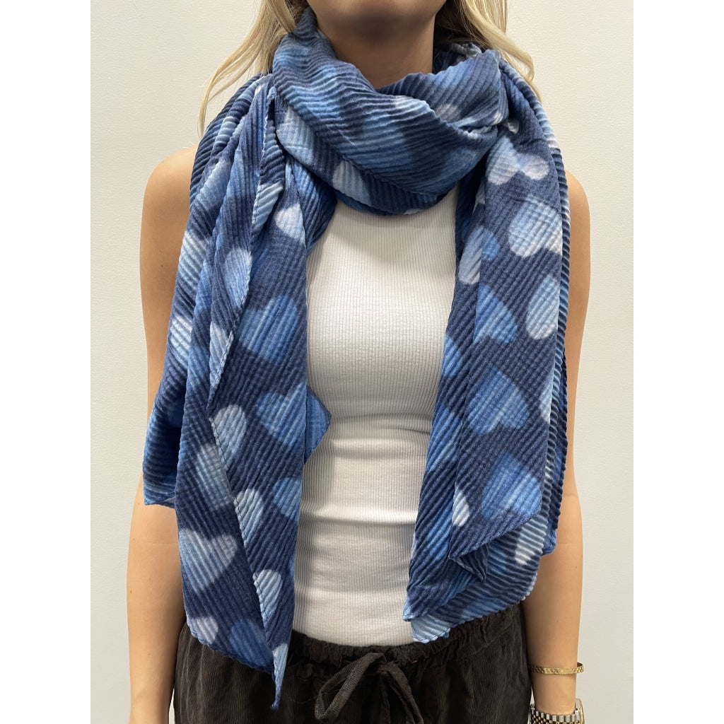 MARTA DU CHATEAU Marta du Chateau dam Scarf MdcSaphira BA-1531 Scarf Blue