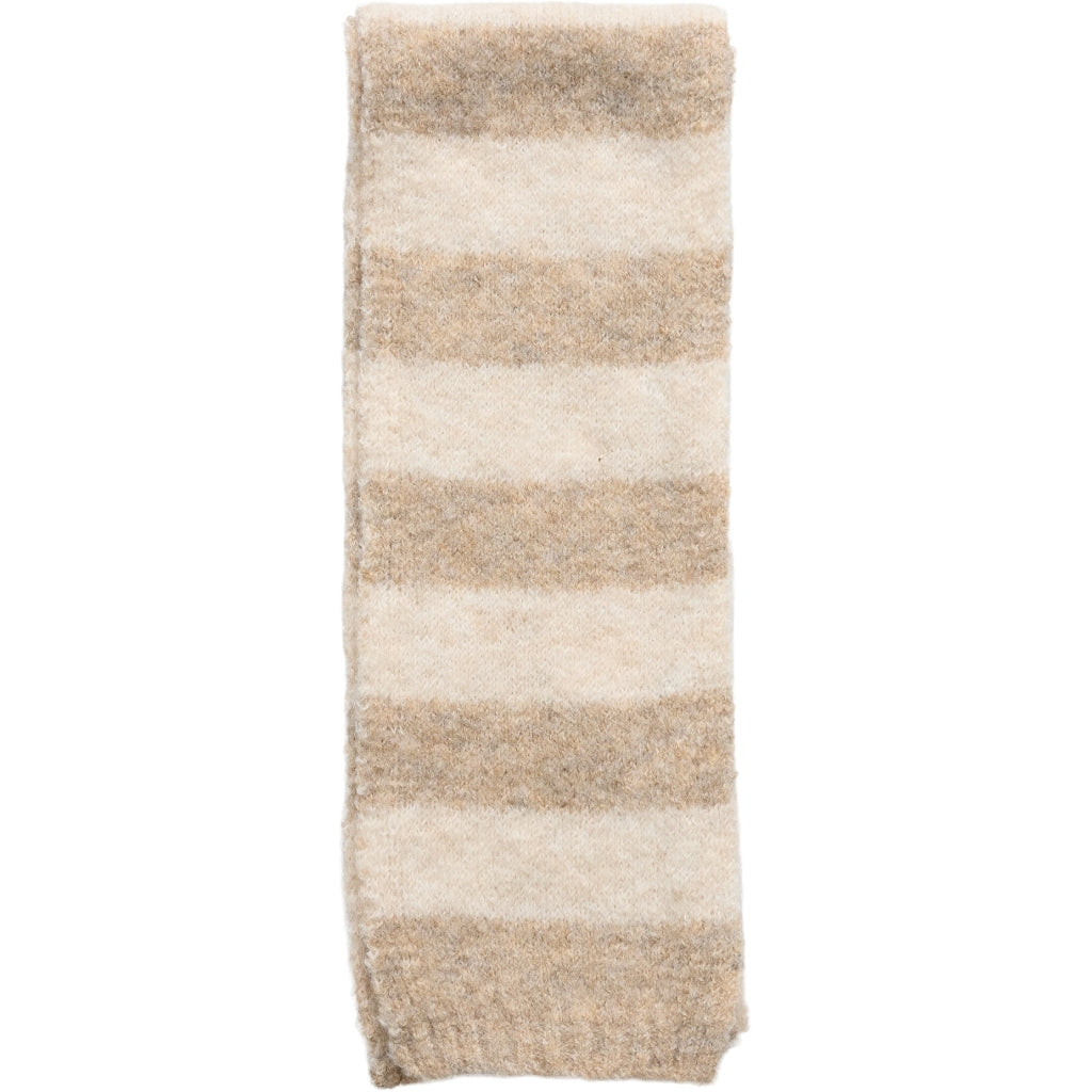 MARTA DU CHATEAU Marta du Chateau dam Scarf MdcSilla BA-3516 Scarf Taupe/Apricot