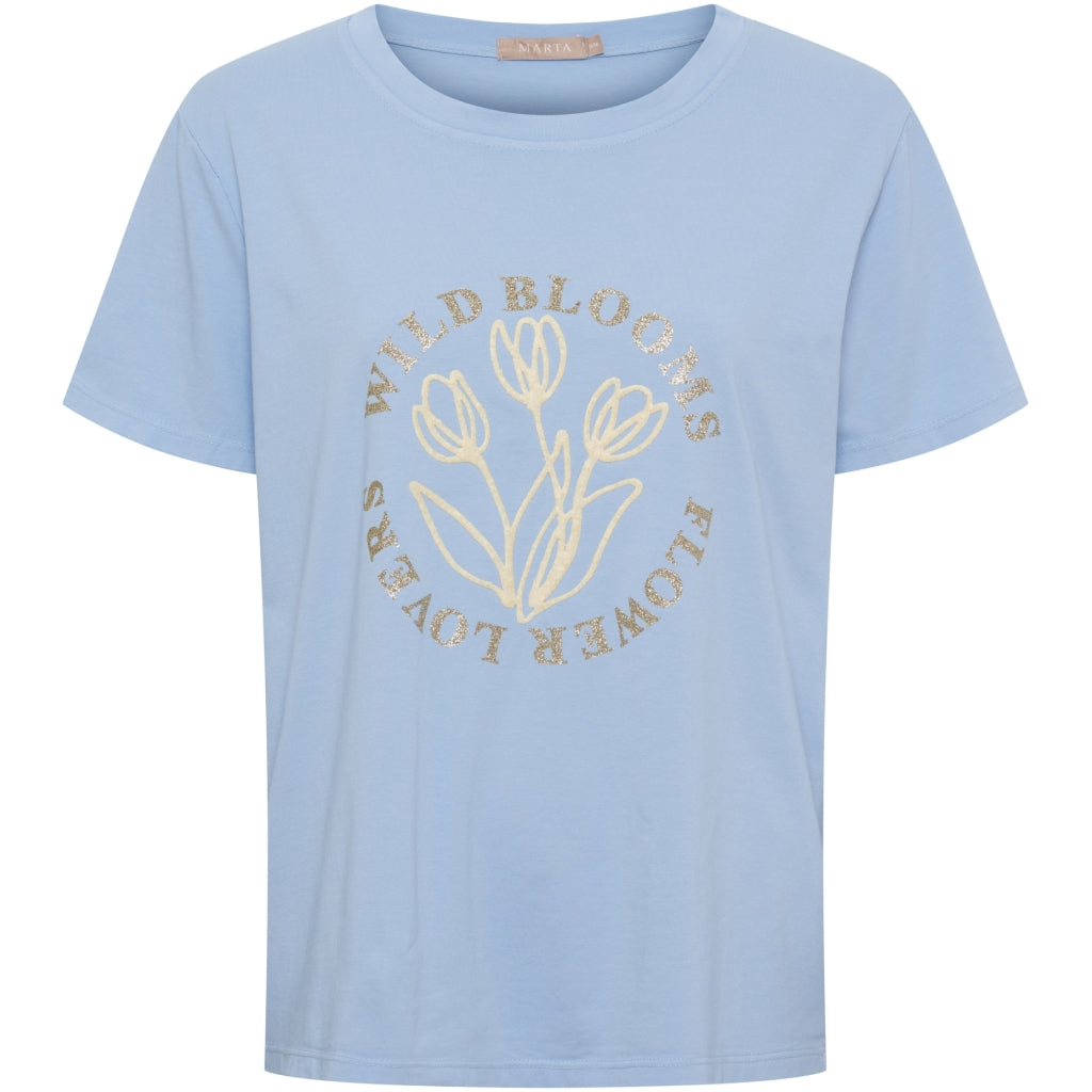 MARTA DU CHATEAU Marta du Chateau dam T-Shirt MdcBrianna 22585 T-shirt Lightblue