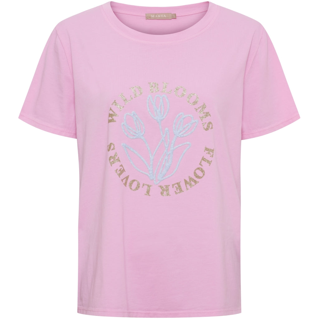 MARTA DU CHATEAU Marta du Chateau dam T-Shirt MdcBrianna 22585 T-shirt Pink