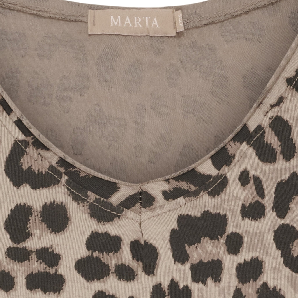 MARTA DU CHATEAU Marta du Chateau dam T-Shirt MdcHarper 2436C T-shirt Beige Leo