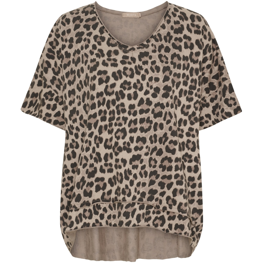 MARTA DU CHATEAU Marta du Chateau dam T-Shirt MdcHarper 2436C T-shirt Beige Leo