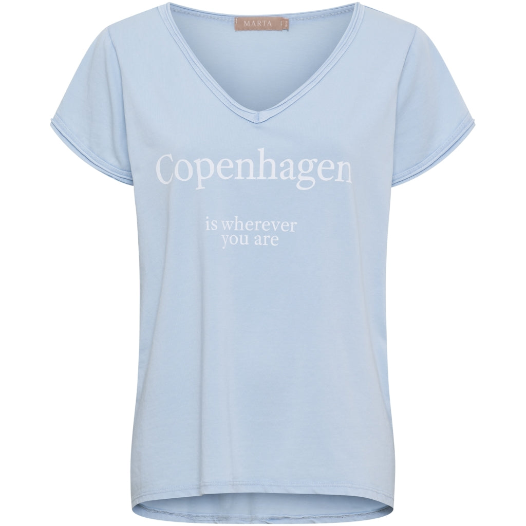 MARTA DU CHATEAU Marta du Chateau dam T-Shirt MdcNorina 22031C T-shirt Celeste