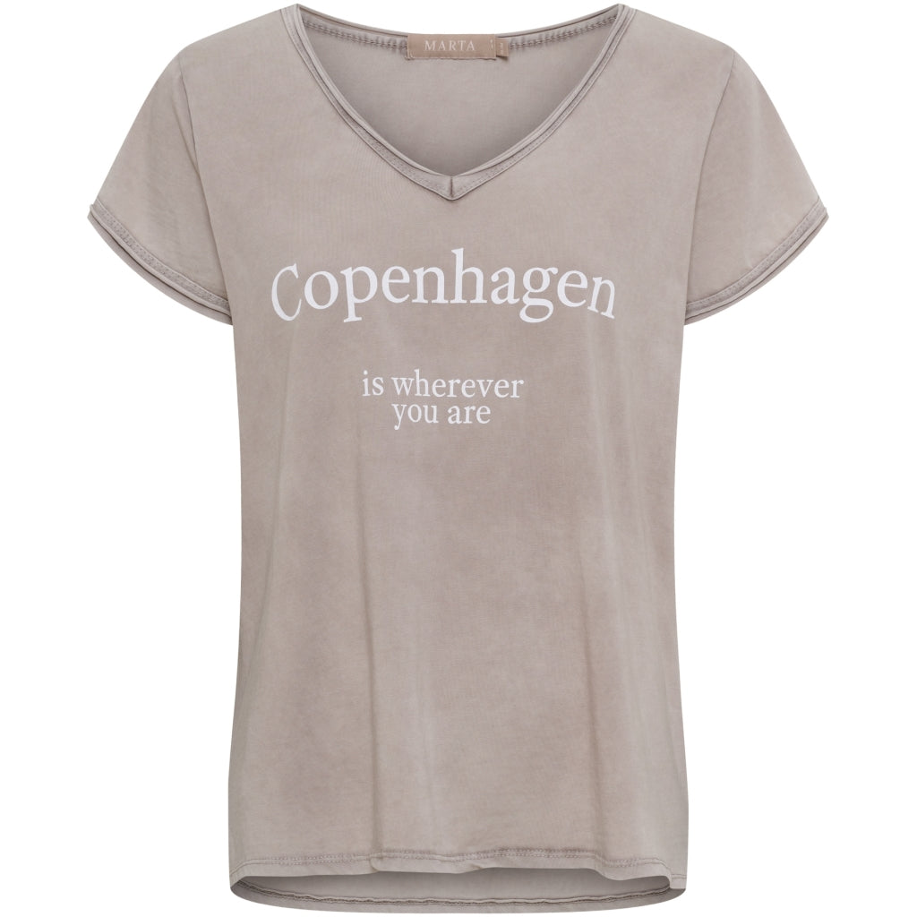 MARTA DU CHATEAU Marta du Chateau dam T-Shirt MdcNorina 22031C T-shirt Fango