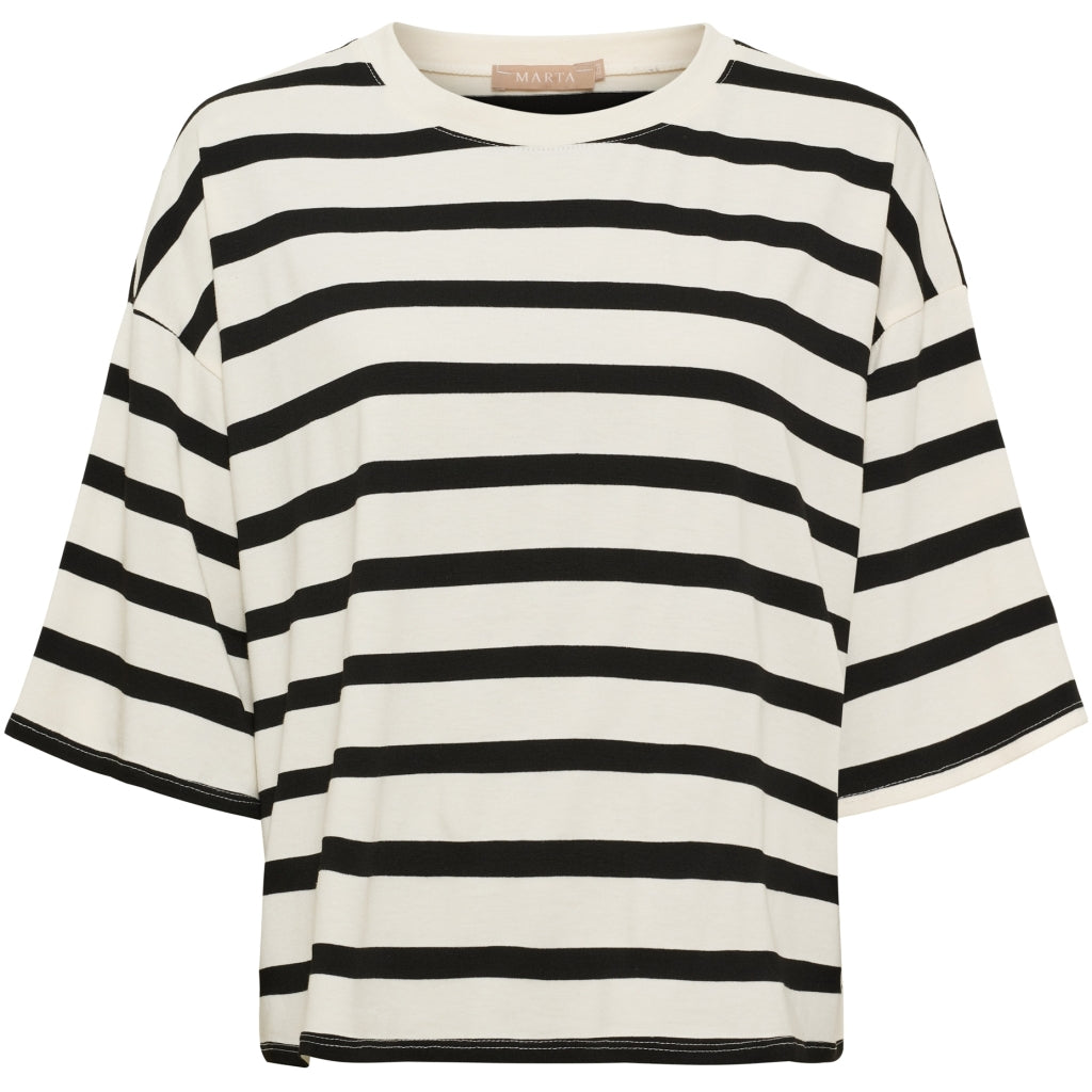 MARTA DU CHATEAU Marta du Chateau dam T-shirt MDCSAGE 8577 T-shirt Black