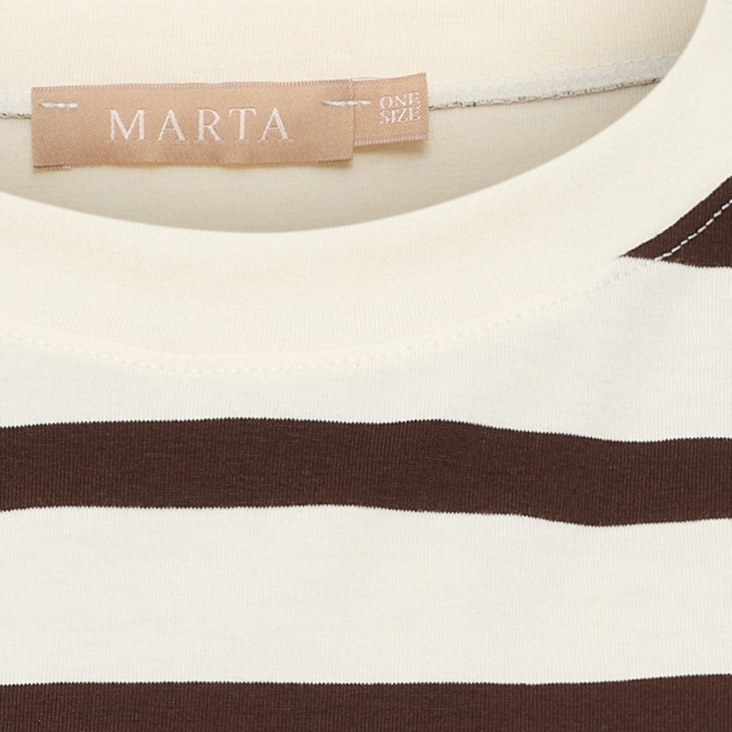 MARTA DU CHATEAU Marta du Chateau dam T-shirt MDCSAGE 8577 T-shirt Moro