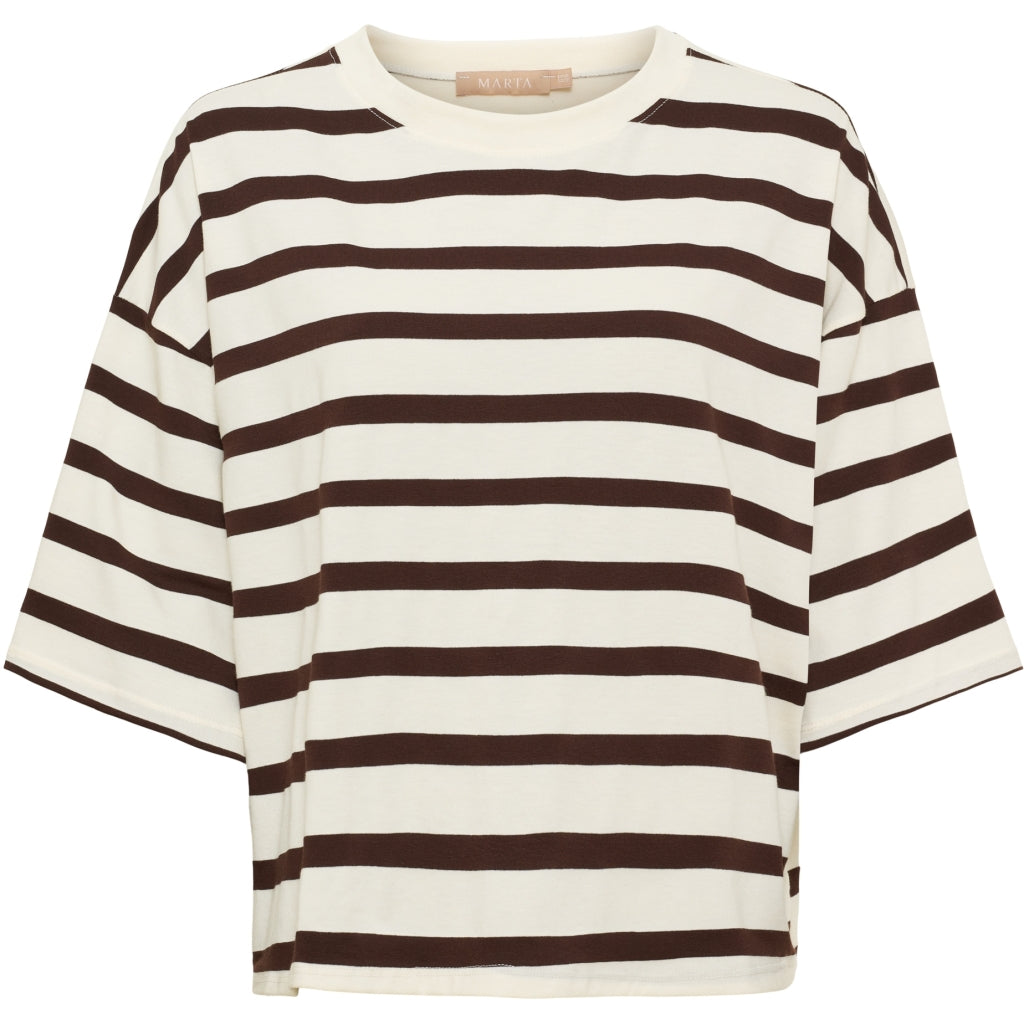 MARTA DU CHATEAU Marta du Chateau dam T-shirt MDCSAGE 8577 T-shirt Moro