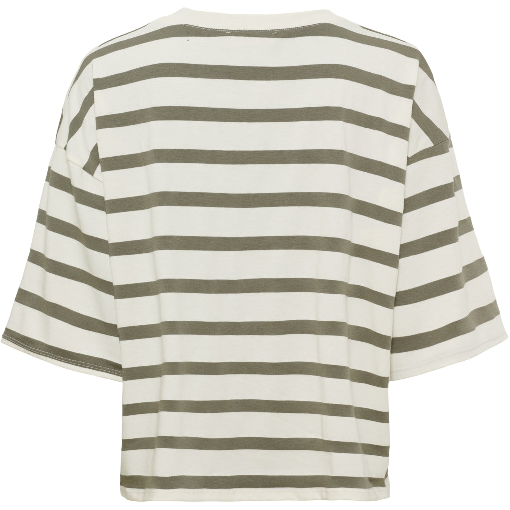 MARTA DU CHATEAU Marta du Chateau dam T-shirt MDCSAGE 8577 T-shirt Olive