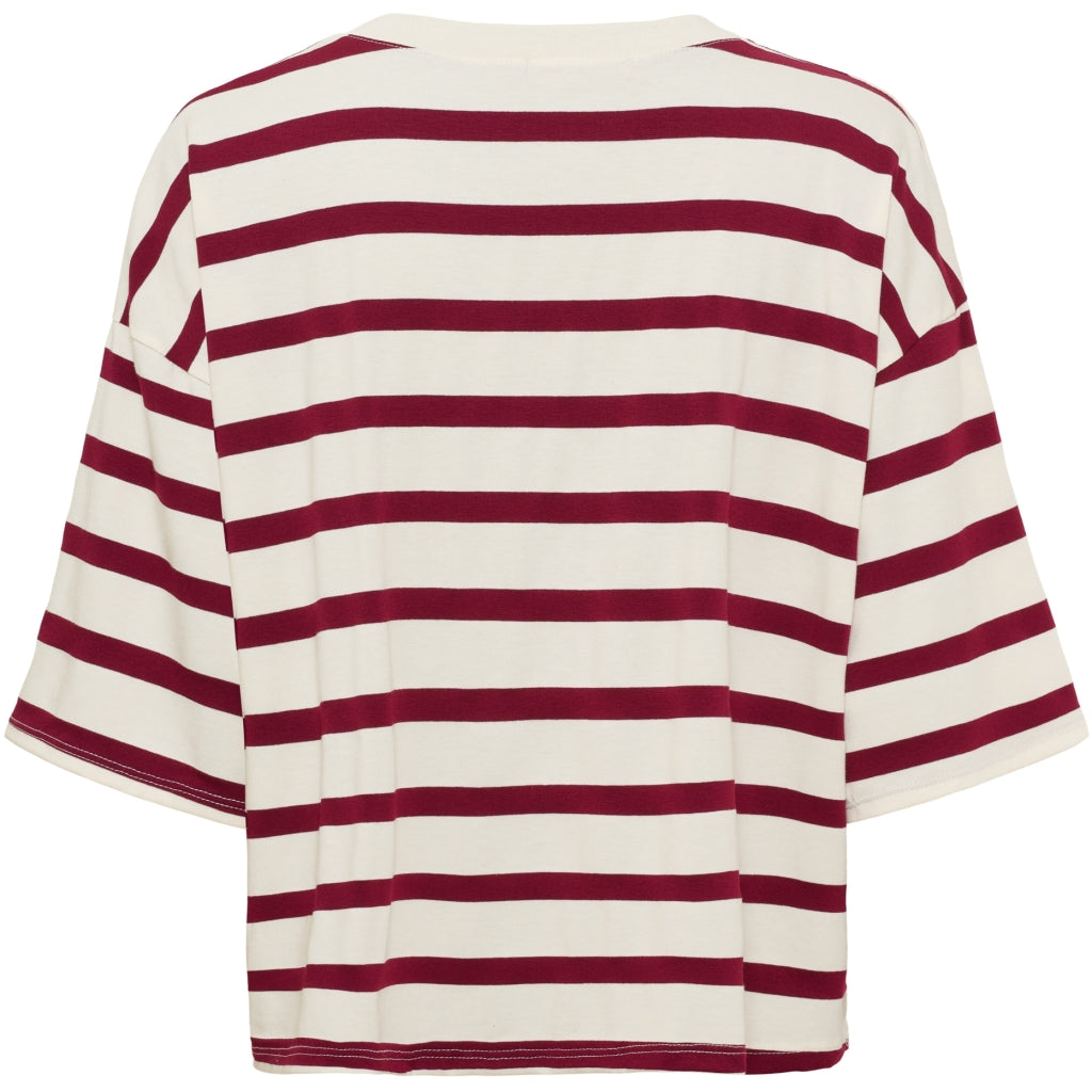 MARTA DU CHATEAU Marta du Chateau dam T-shirt MDCSAGE 8577 T-shirt Vino