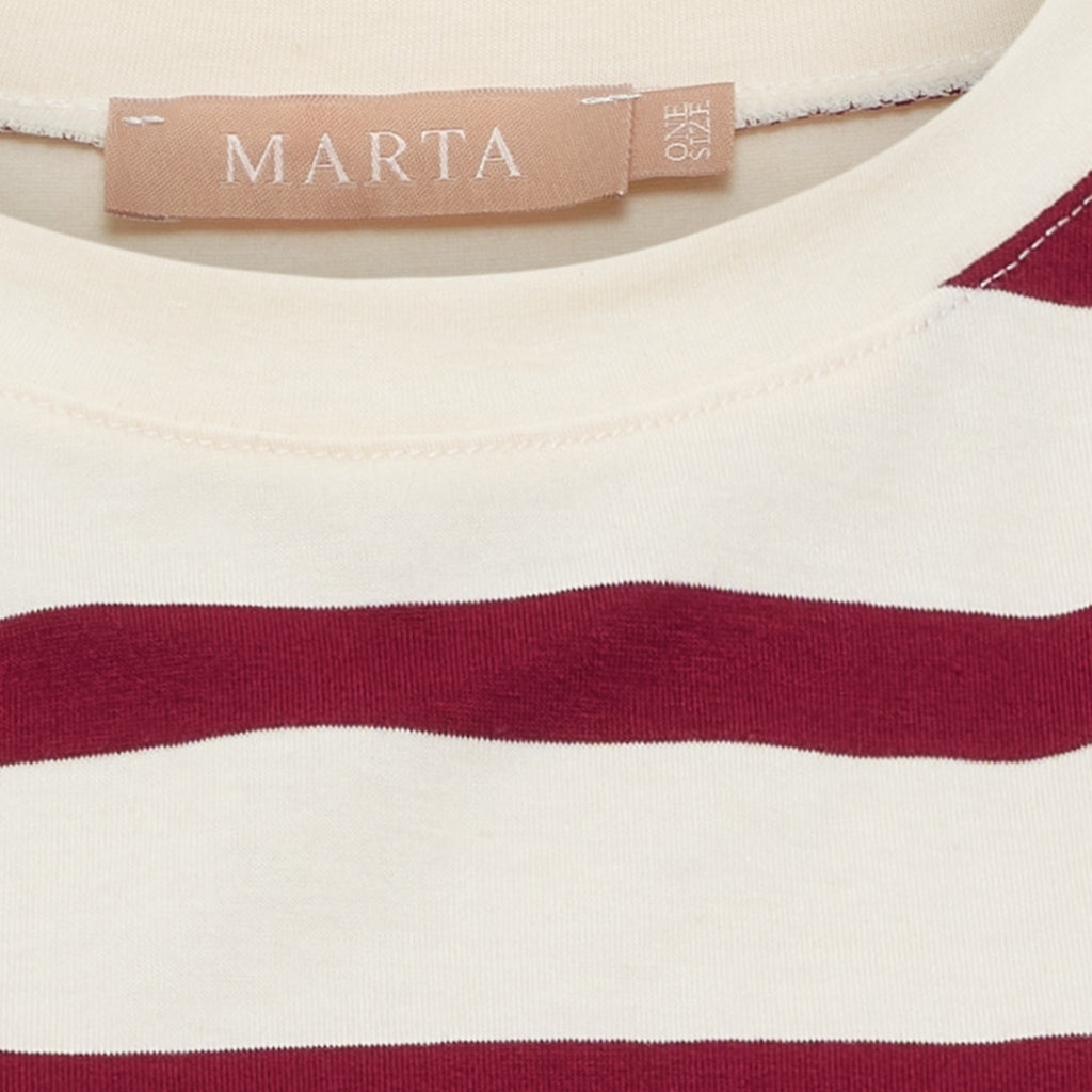MARTA DU CHATEAU Marta du Chateau dam T-shirt MDCSAGE 8577 T-shirt Vino