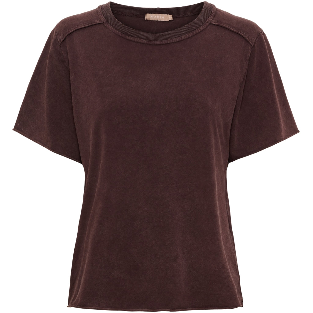 MARTA DU CHATEAU Marta du Chateau dam T-shirt MdcAlouette 68871 T-shirt Bordeaux
