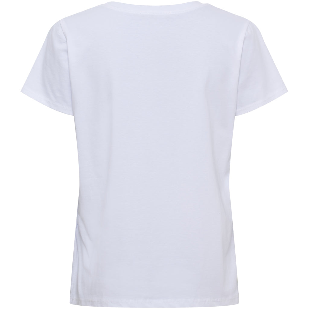 MARTA DU CHATEAU Marta du Chateau dam T-shirt MdcAvella 84275-Blomma T-shirt White/Pink