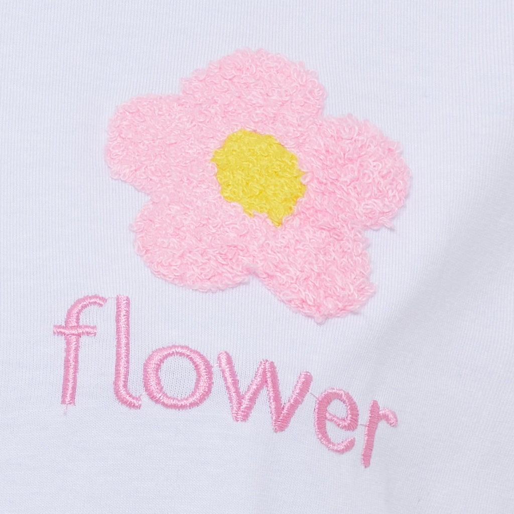 MARTA DU CHATEAU Marta du Chateau dam T-shirt MdcAvella 84275-Blomma T-shirt White/Pink