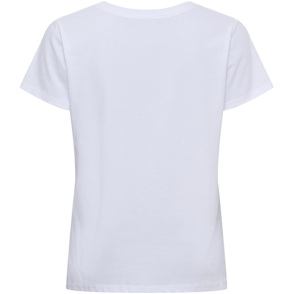 MARTA DU CHATEAU Marta du Chateau dam T-shirt MdcAvella 84275-Blomma T-shirt White/beige