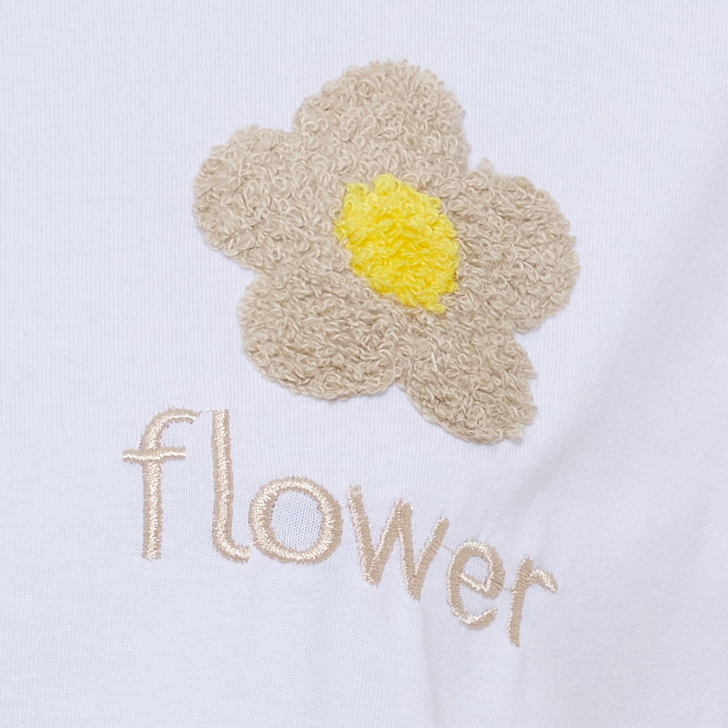 MARTA DU CHATEAU Marta du Chateau dam T-shirt MdcAvella 84275-Blomma T-shirt White/beige