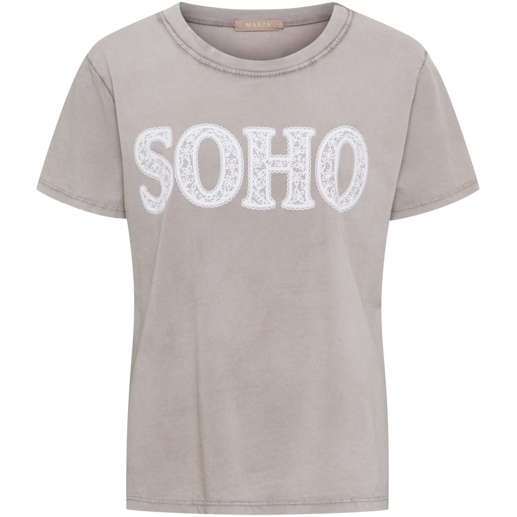 MARTA DU CHATEAU Marta du Chateau dam T-shirt MdcBelina 22585 Soho T-shirt Fango