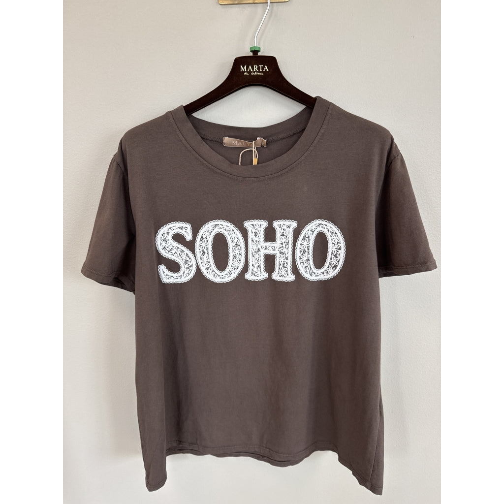 MARTA DU CHATEAU Marta du Chateau dam T-shirt MdcBelina 22585 Soho T-shirt Moro