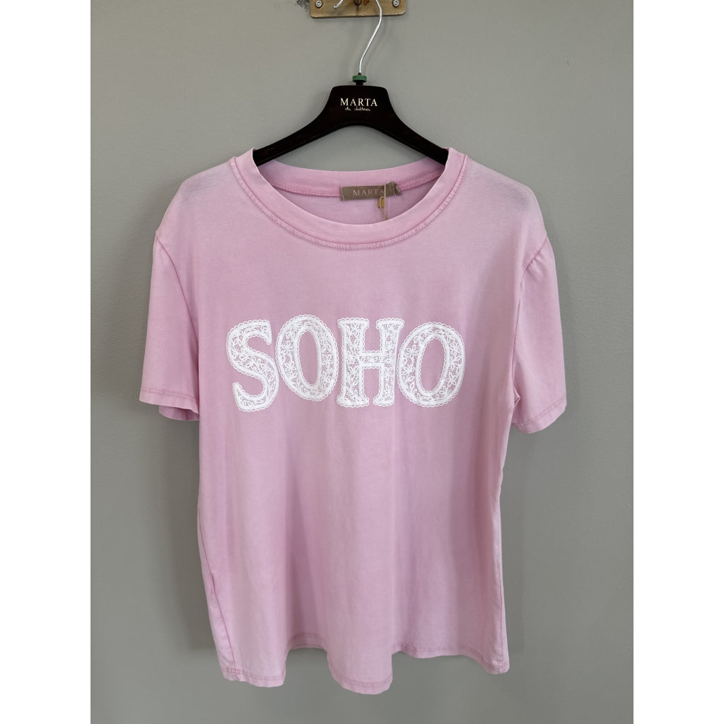 MARTA DU CHATEAU Marta du Chateau dam T-shirt MdcBelina 22585 Soho T-shirt Rose