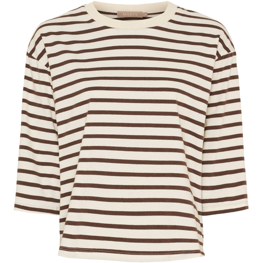 MARTA DU CHATEAU Marta du Chateau dam T-shirt MdcBrooklyn 58351 T-shirt Beige/Moro