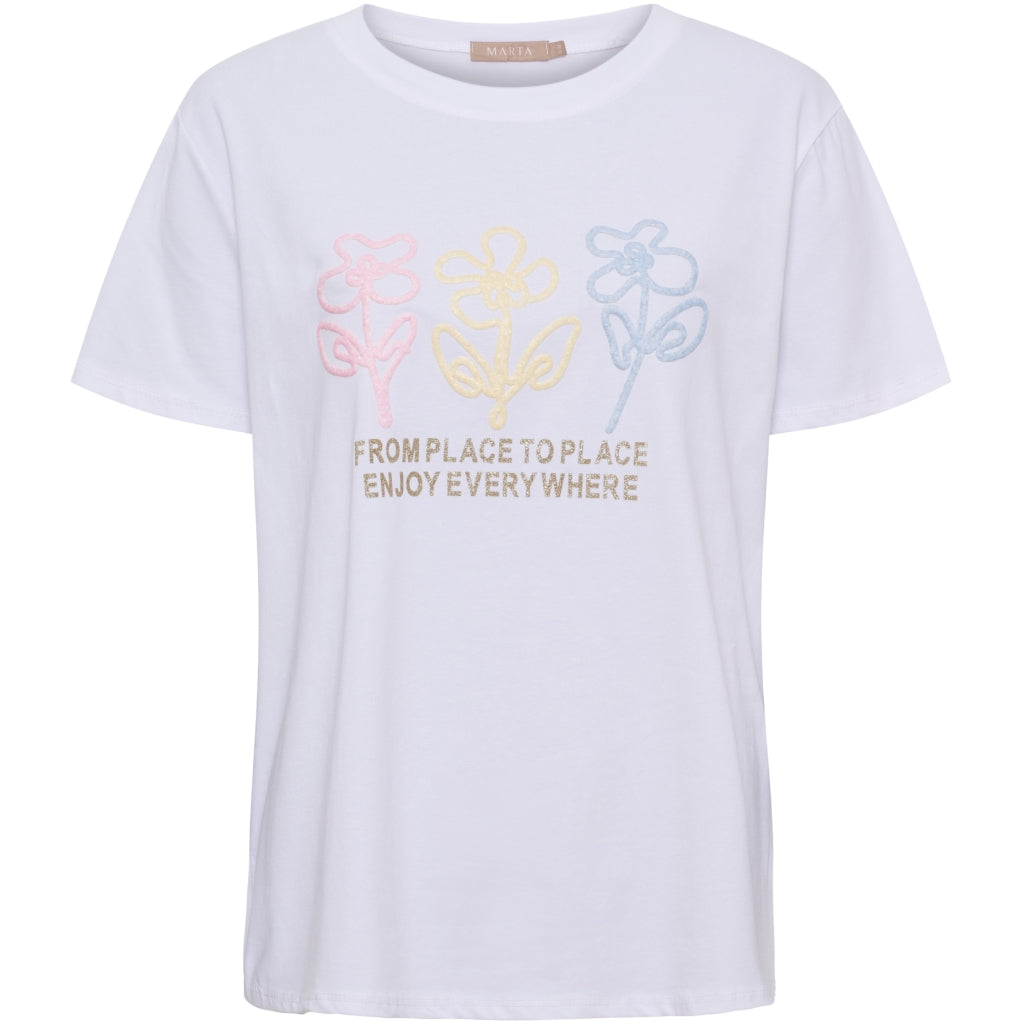 MARTA DU CHATEAU Marta du Chateau dam T-shirt MdcCerelia 22585 T-shirt White