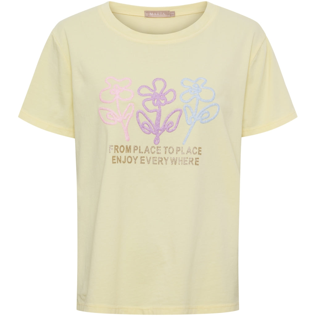 MARTA DU CHATEAU Marta du Chateau dam T-shirt MdcCerelia 22585 T-shirt Yellow