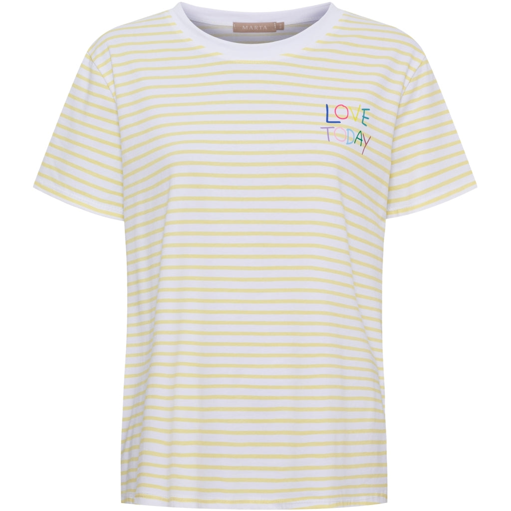 MARTA DU CHATEAU Marta du Chateau dam T-shirt MdcFiora 22585 T-shirt Yellow