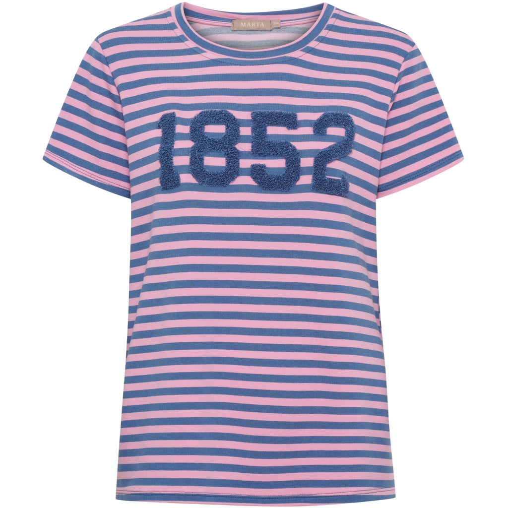 MARTA DU CHATEAU Marta du Chateau dam T-shirt MdcHertha 84275-1852S T-shirt Pink/Jeans