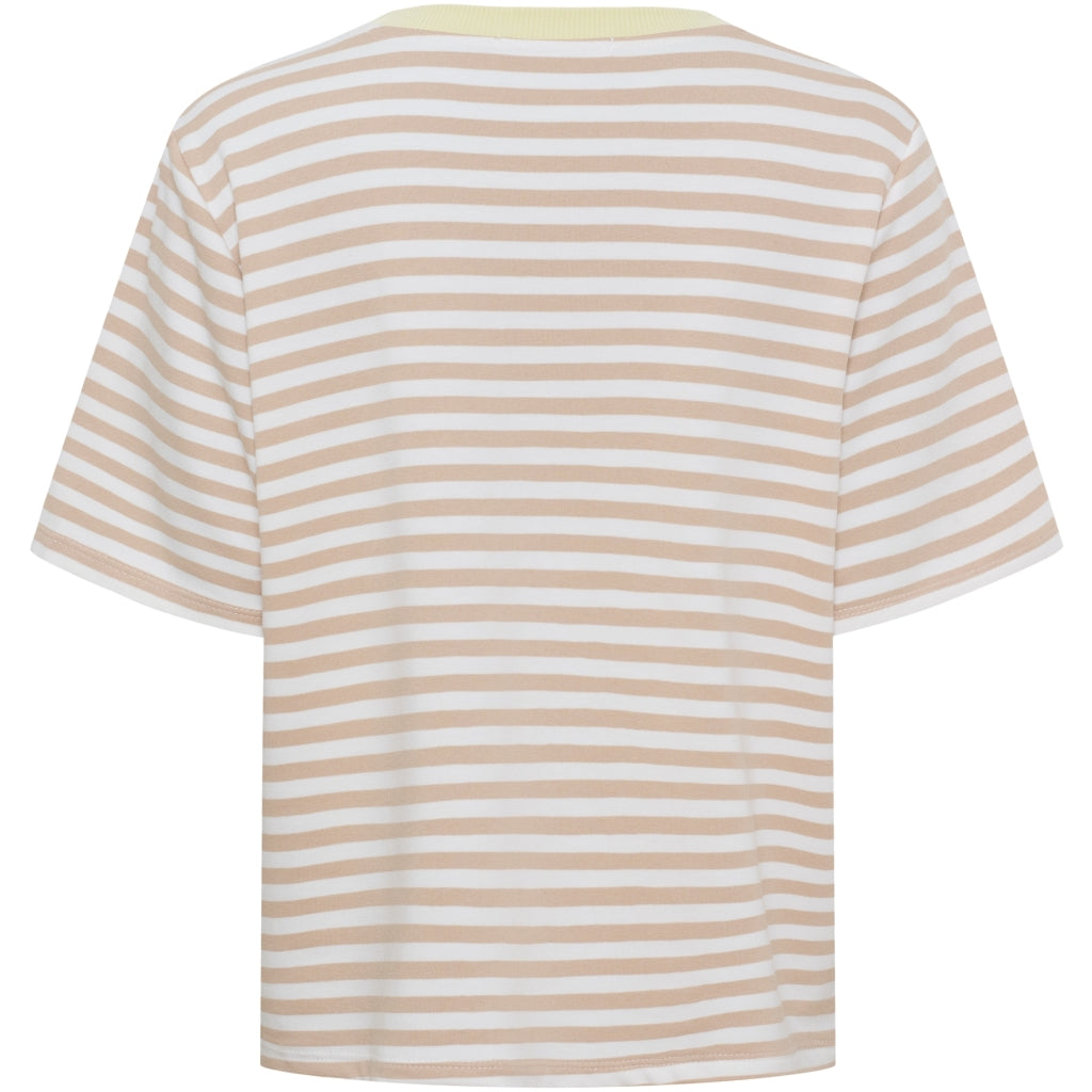 MARTA DU CHATEAU Marta du Chateau dam T-shirt MdcJamila 268402 T-shirt Beige33/Yellow7