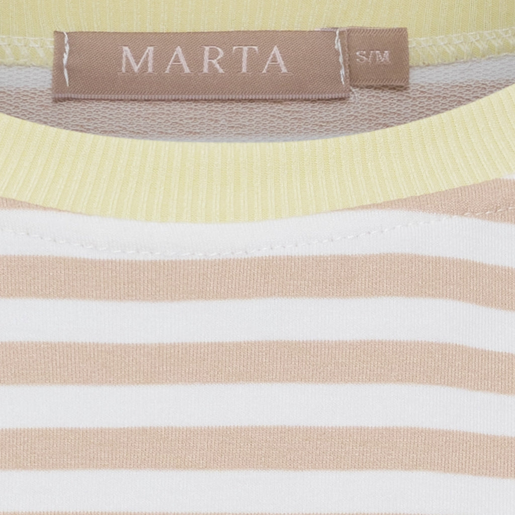 MARTA DU CHATEAU Marta du Chateau dam T-shirt MdcJamila 268402 T-shirt Beige33/Yellow7