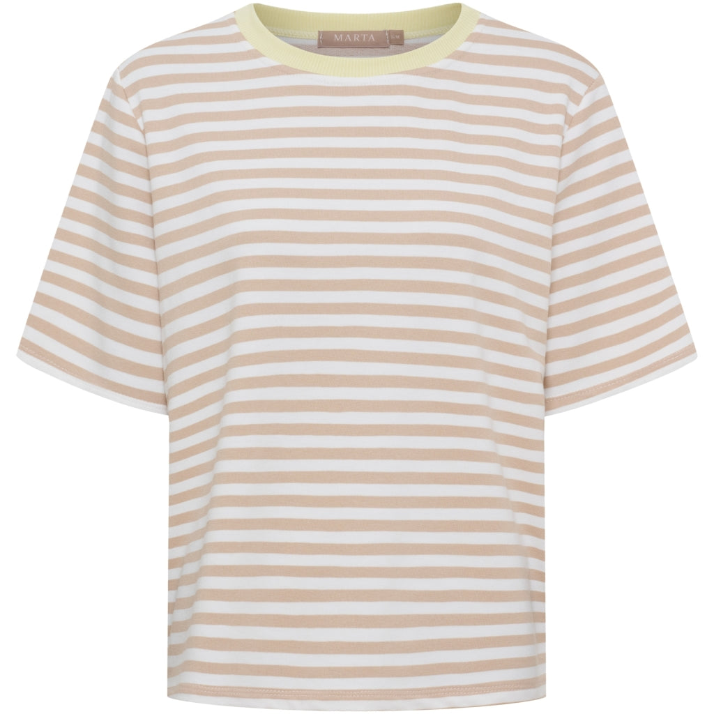 MARTA DU CHATEAU Marta du Chateau dam T-shirt MdcJamila 268402 T-shirt Beige33/Yellow7