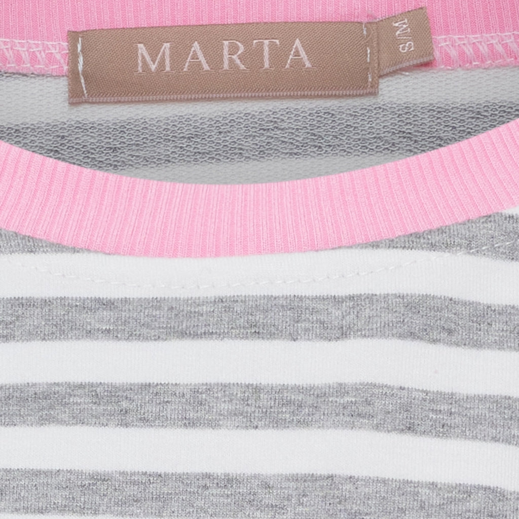 MARTA DU CHATEAU Marta du Chateau dam T-shirt MdcJamila 268402 T-shirt Grey23/Baby5