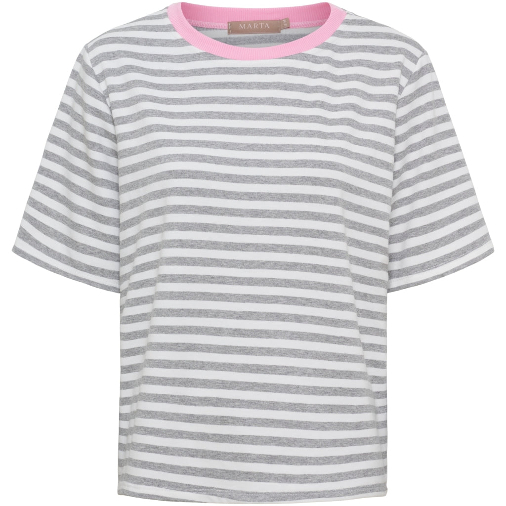 MARTA DU CHATEAU Marta du Chateau dam T-shirt MdcJamila 268402 T-shirt Grey23/Baby5
