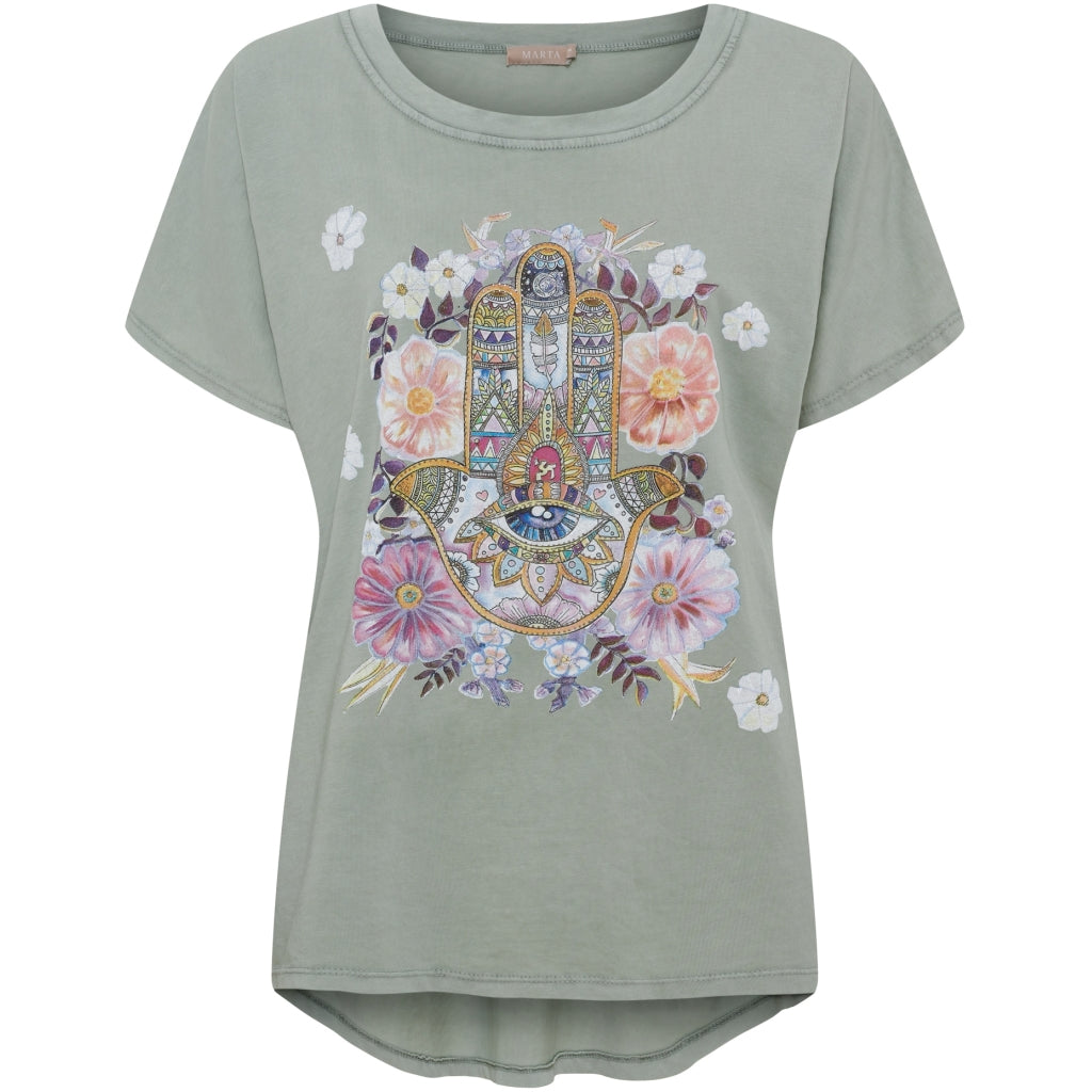 MARTA DU CHATEAU Marta du Chateau dam T-shirt MdcJessia 26126 T-shirt Military