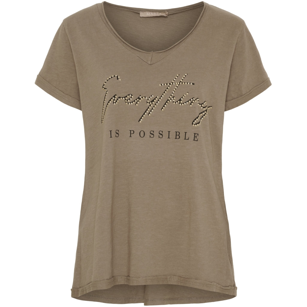 MARTA DU CHATEAU Marta du Chateau dam T-shirt MdcLillian 42005 T-shirt Fango