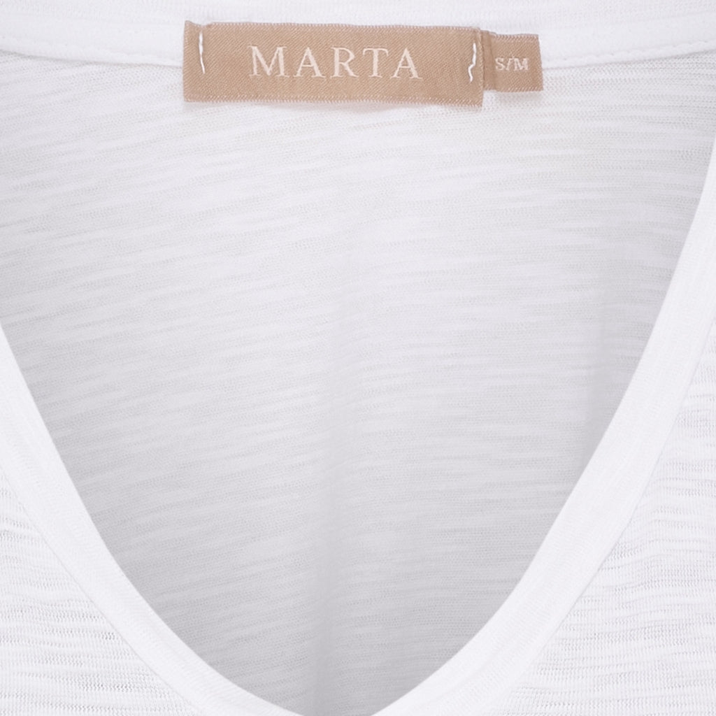 MARTA DU CHATEAU Marta du Chateau dam T-shirt MdcMarianna 22637 T-shirt White