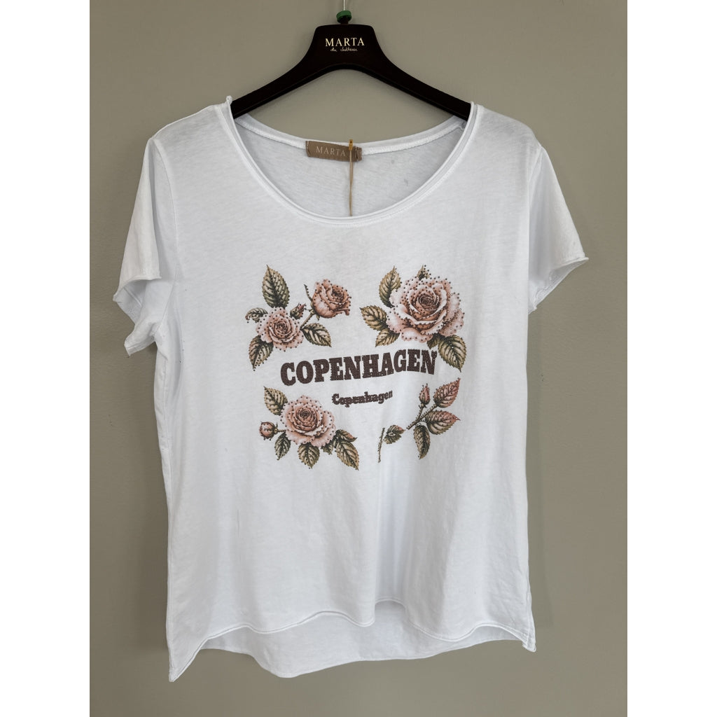 MARTA DU CHATEAU Marta du Chateau dam T-shirt MdcMarie 1535 T-shirt White Copenhagen