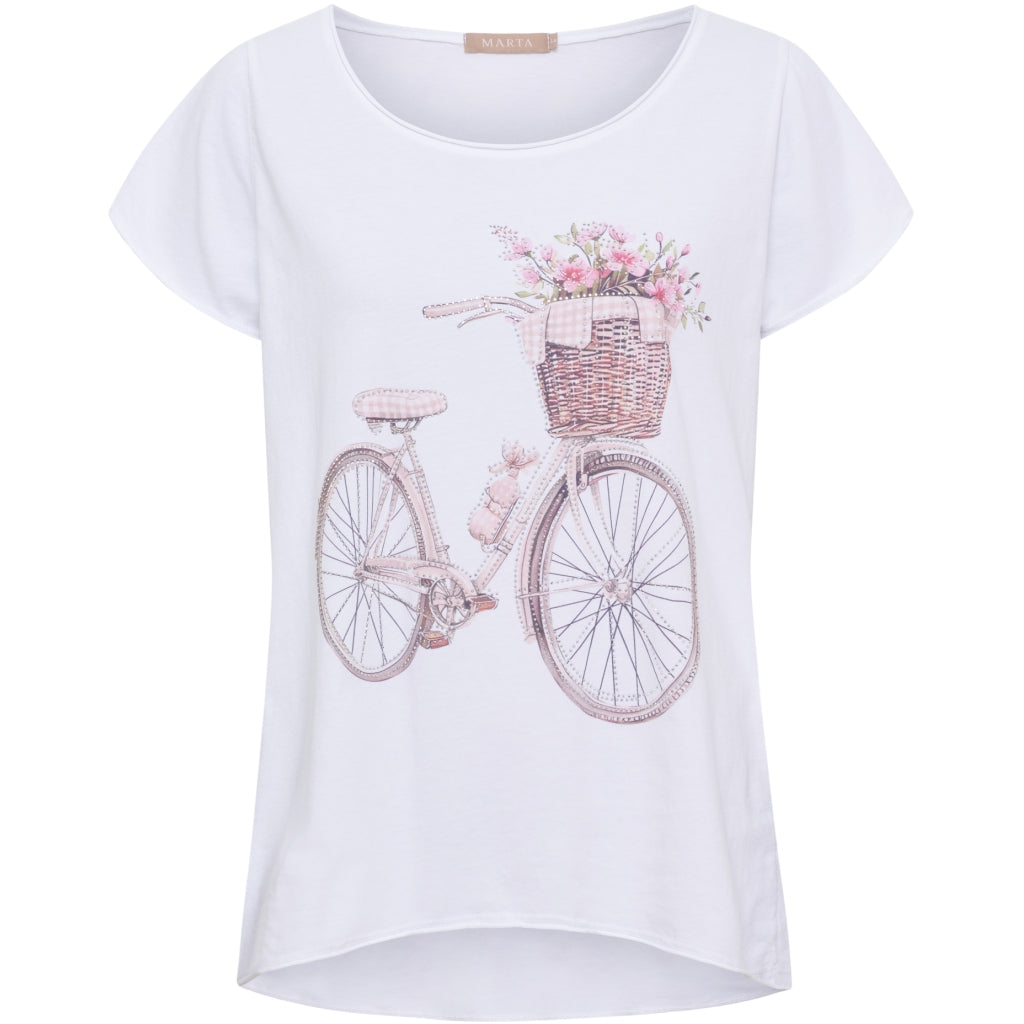 MARTA DU CHATEAU Marta du Chateau dam T-shirt MdcMarie 1535 T-shirt Beige