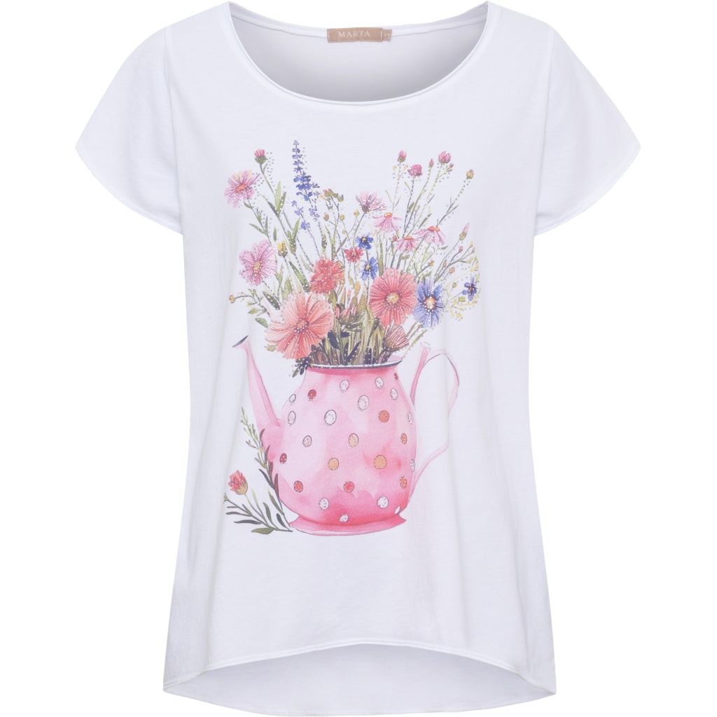MARTA DU CHATEAU Marta du Chateau dam T-shirt MdcMarie 1535 T-shirt Pink