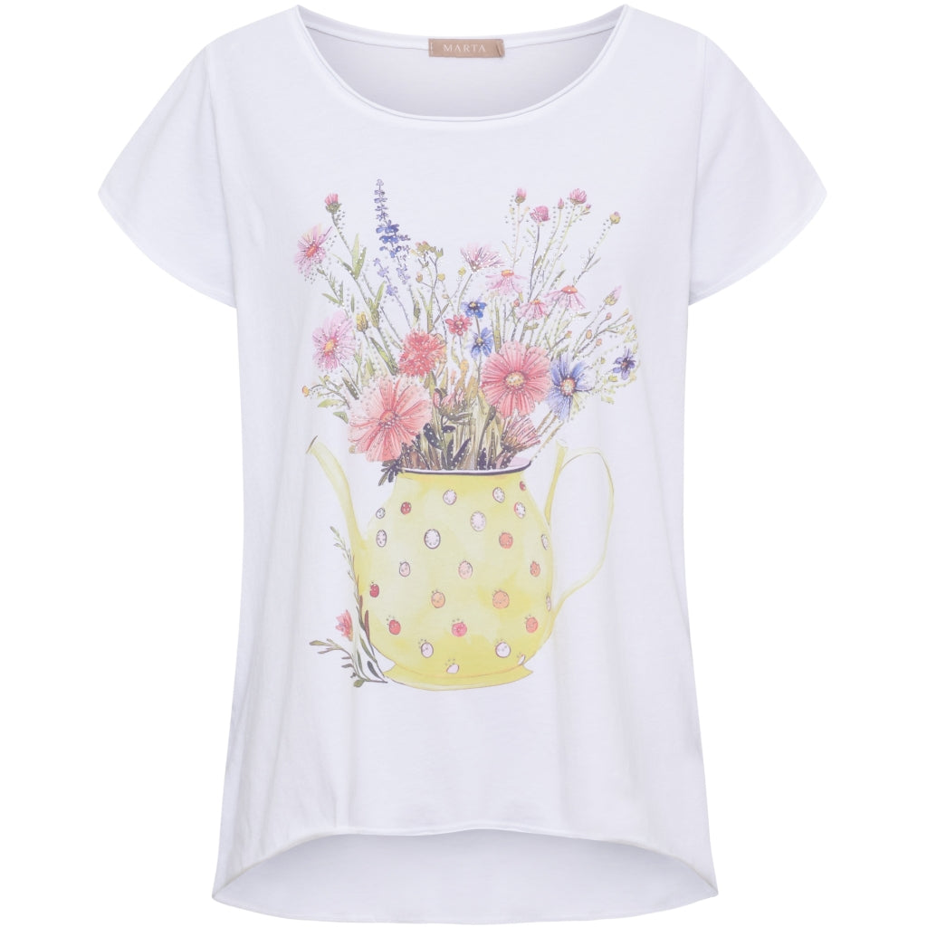 MARTA DU CHATEAU Marta du Chateau dam T-shirt MdcMarie 1535 T-shirt Yellow