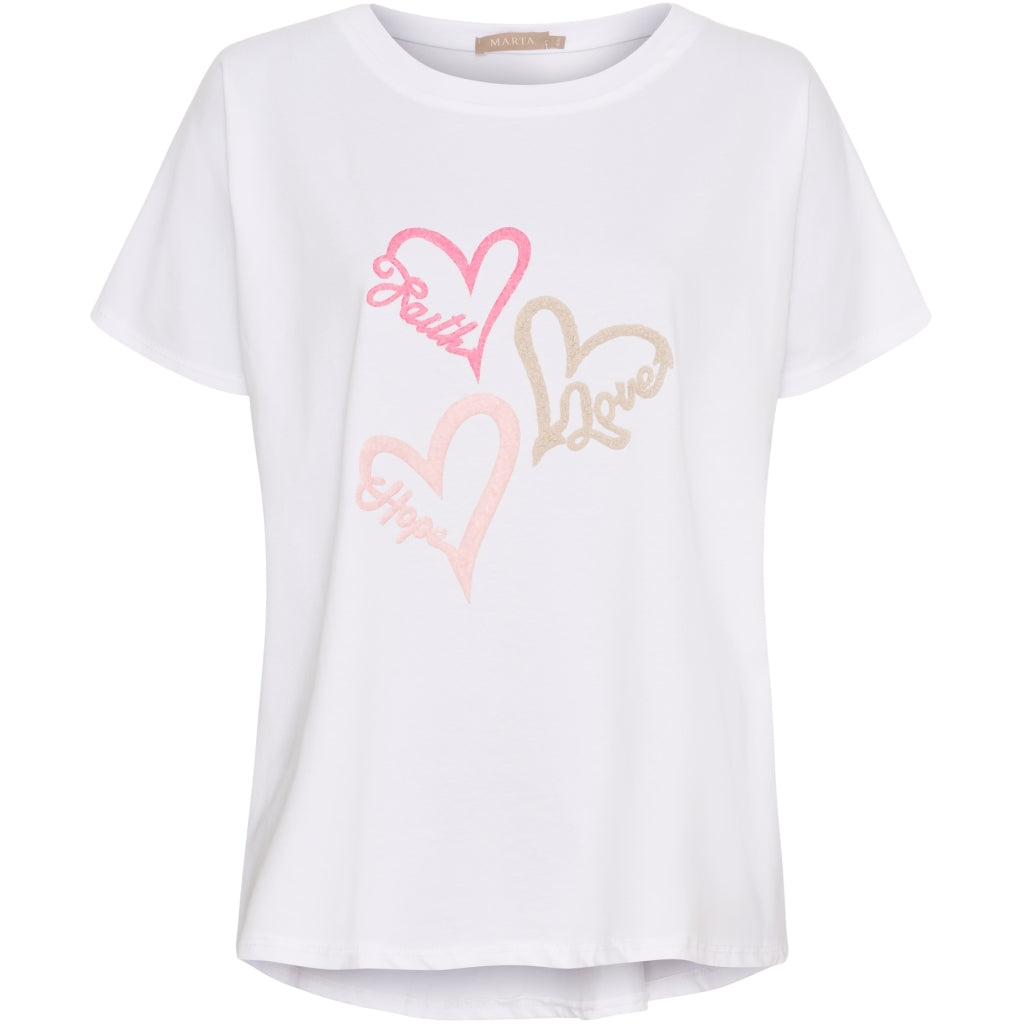 MARTA DU CHATEAU Marta du Chateau dam T-shirt MdcMilla 23049 T-shirt White