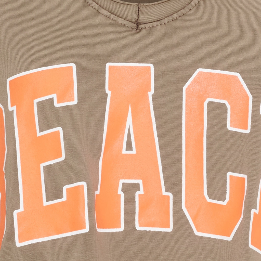 MARTA DU CHATEAU Marta du Chateau dam T-shirt MdcNella 2436/B T-shirt Marrone/Arancio