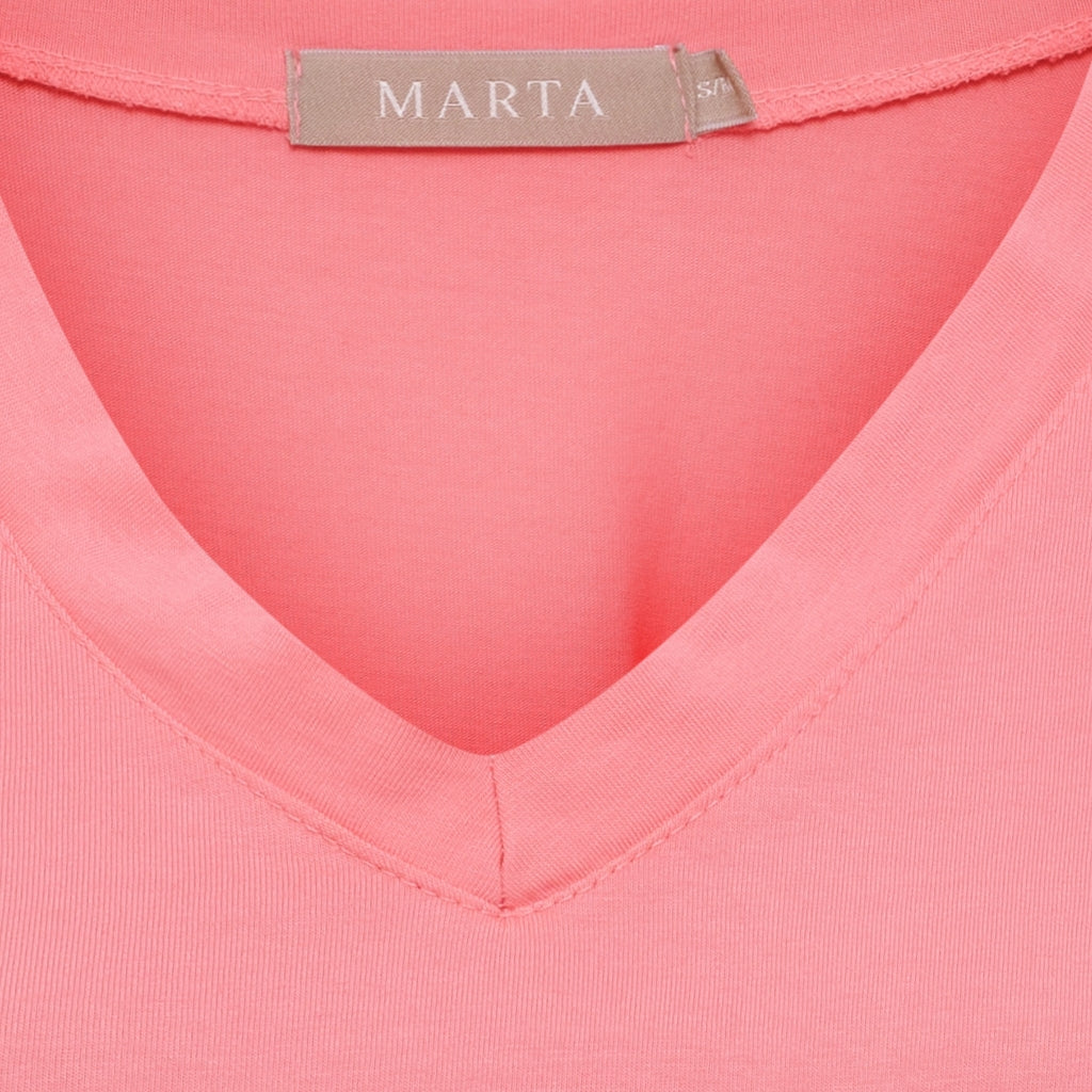 MARTA DU CHATEAU Marta du Chateau dam T-shirt MdcSabela 26100 T-shirt Corallo