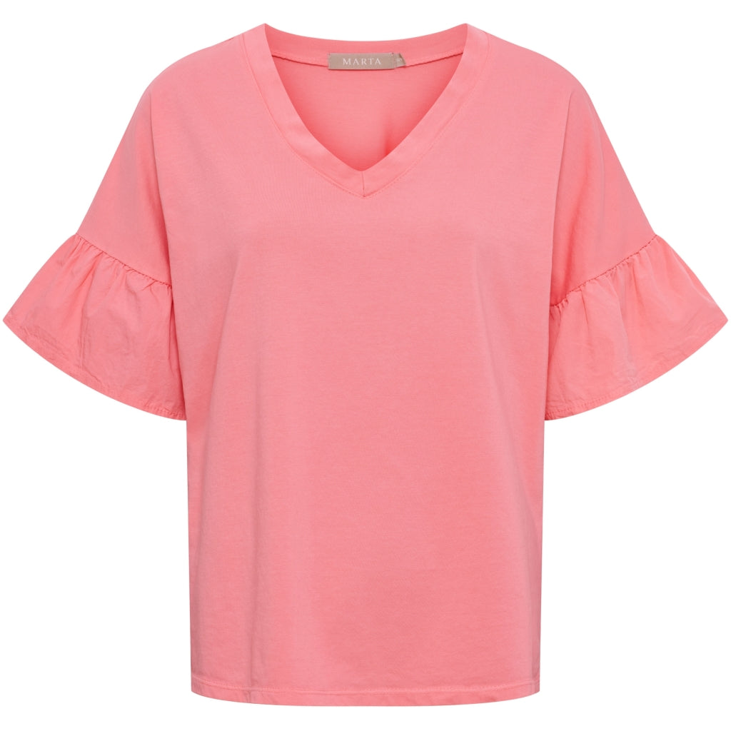 MARTA DU CHATEAU Marta du Chateau dam T-shirt MdcSabela 26100 T-shirt Corallo