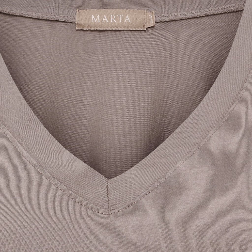 MARTA DU CHATEAU Marta du Chateau dam T-shirt MdcSabela 26100 T-shirt Fango