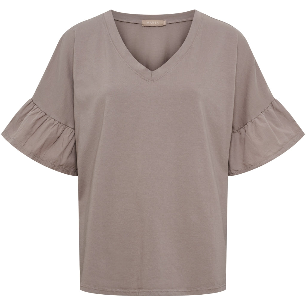 MARTA DU CHATEAU Marta du Chateau dam T-shirt MdcSabela 26100 T-shirt Fango