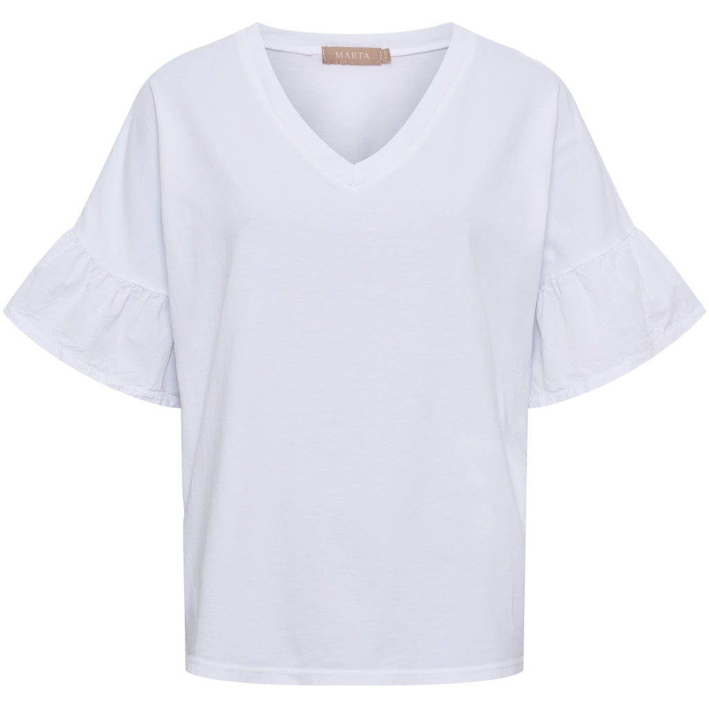 MARTA DU CHATEAU Marta du Chateau dam T-shirt MdcSabela 26100 T-shirt White