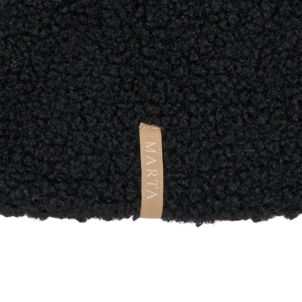 MARTA DU CHATEAU Marta du Chateau dam Teddy balaclava MdcCleore 172-1400-A Scarf Black