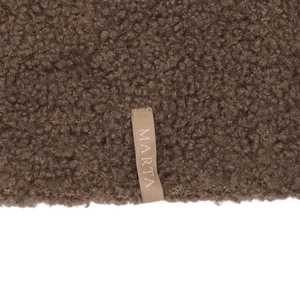 MARTA DU CHATEAU Marta du Chateau dam Teddy balaclava MdcCleore 172-1400-A Scarf Brown